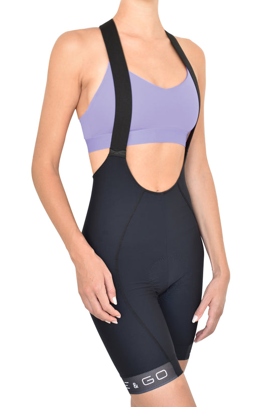 Álla Bib Shorts Mujer - Negro