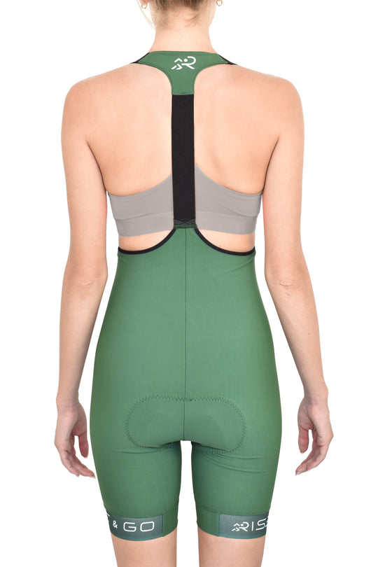 Álla Bib Shorts Mujer - Verde